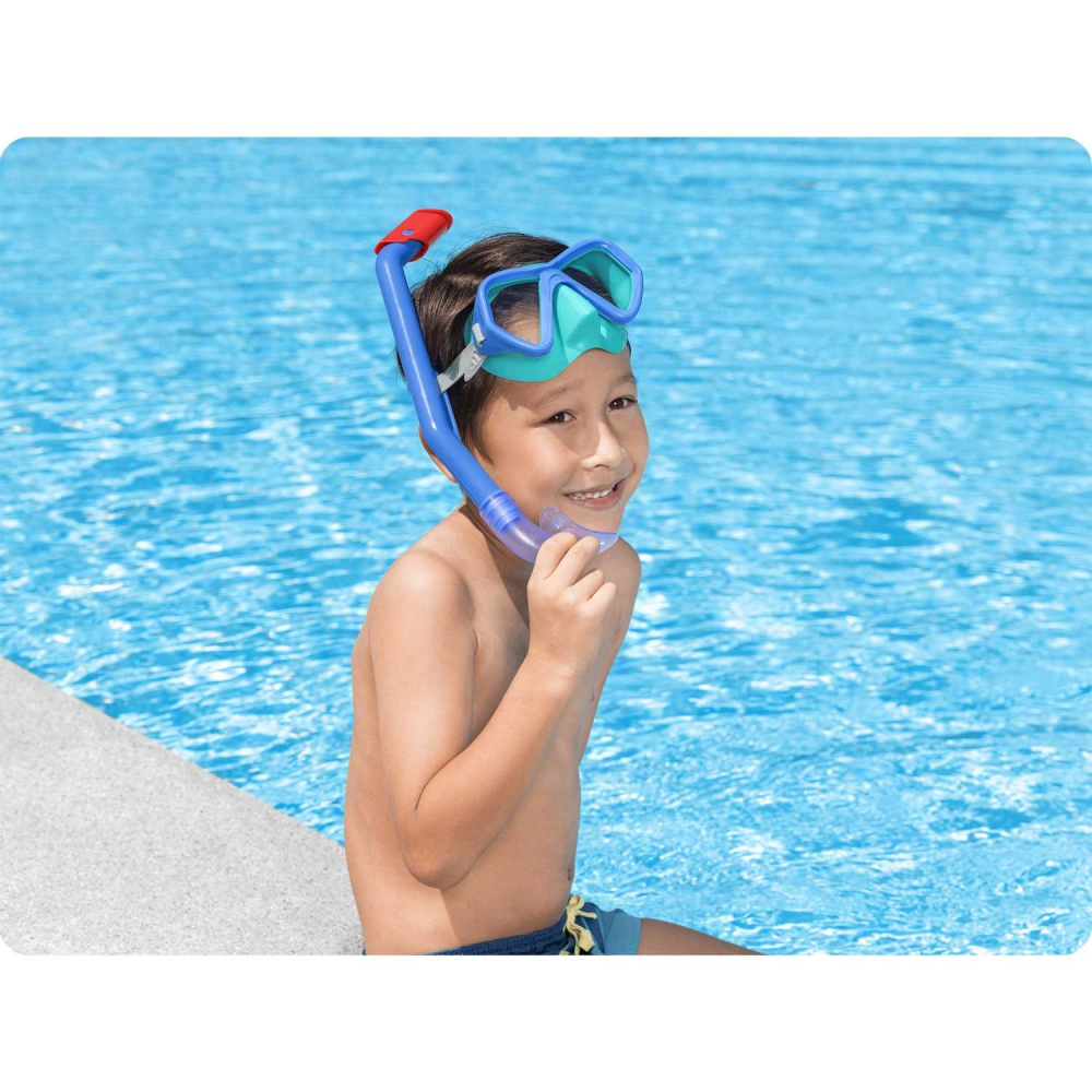 Set Snorkeling Copii Bestway Albastru - imagine 4
