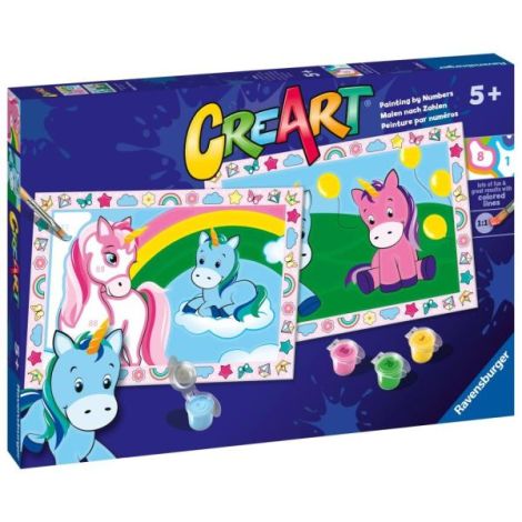 Ravensburger CreArt: Pictură Creativă cu Unicorni - imagine 2