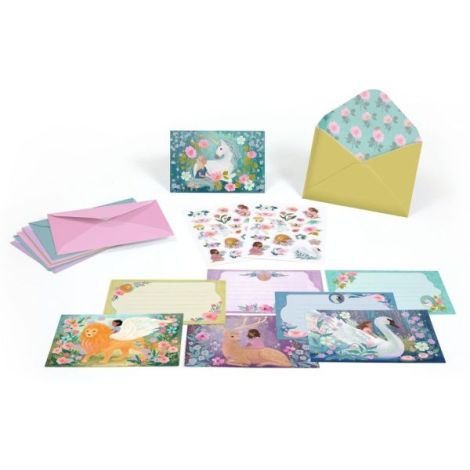 Invitații Animale Fantastice Djeco - Set Creativ - imagine 2