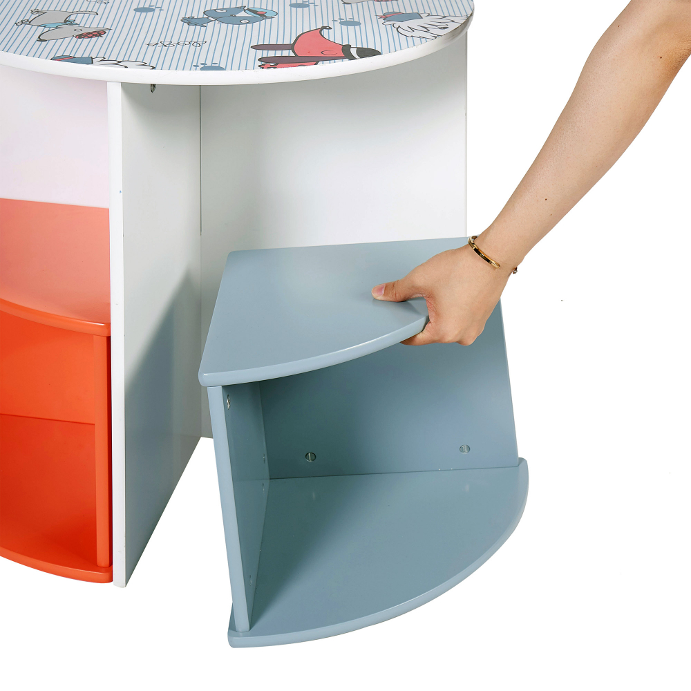 Set Masa si 4 Scaune Ginger Home Lemn Compact