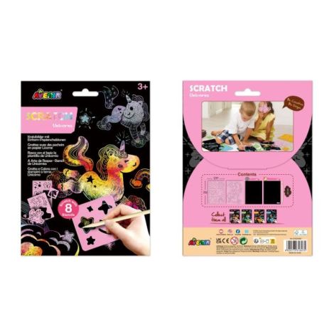 Avenir Scratch Art Unicorn - Set Creativ 3+ - imagine 6