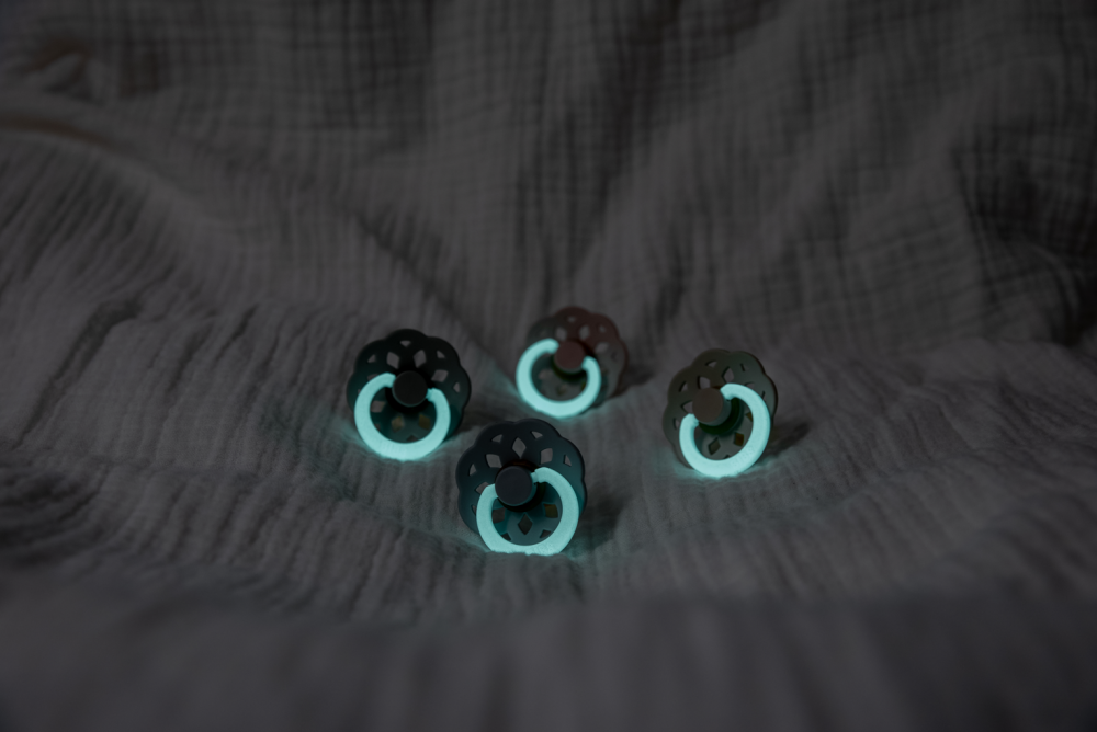 Suzete Bibs Colour Glow Fosforescente Set 2 - imagine 2