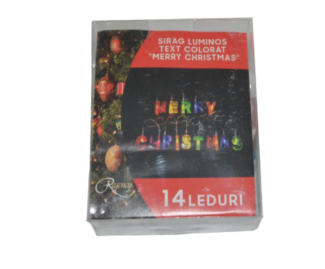 Instalație Crăciun Regency Merry Christmas 30cm - imagine 2