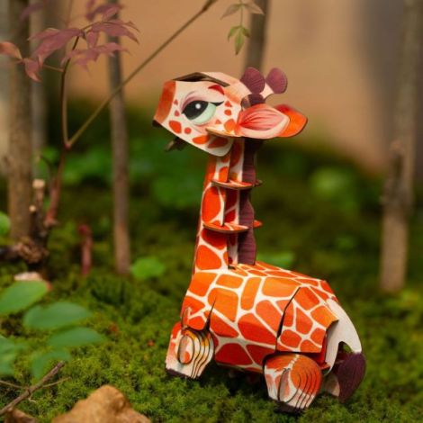Puzzle 3D Sunete Girafa Mieredu 58 Piese - imagine 6