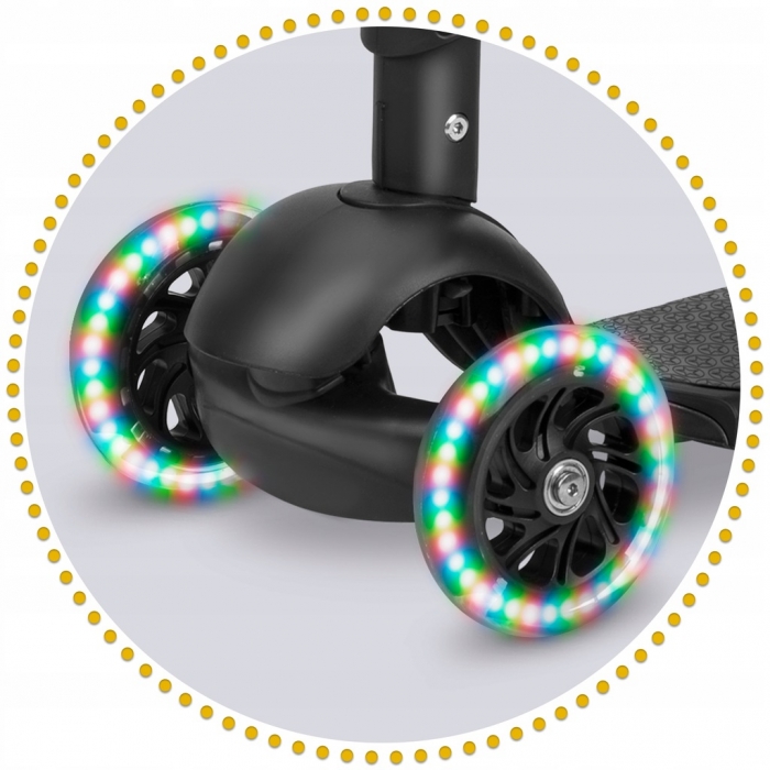 Trotineta 3 in 1 Ricokids Cubi, cu Scaun și LED - imagine 6