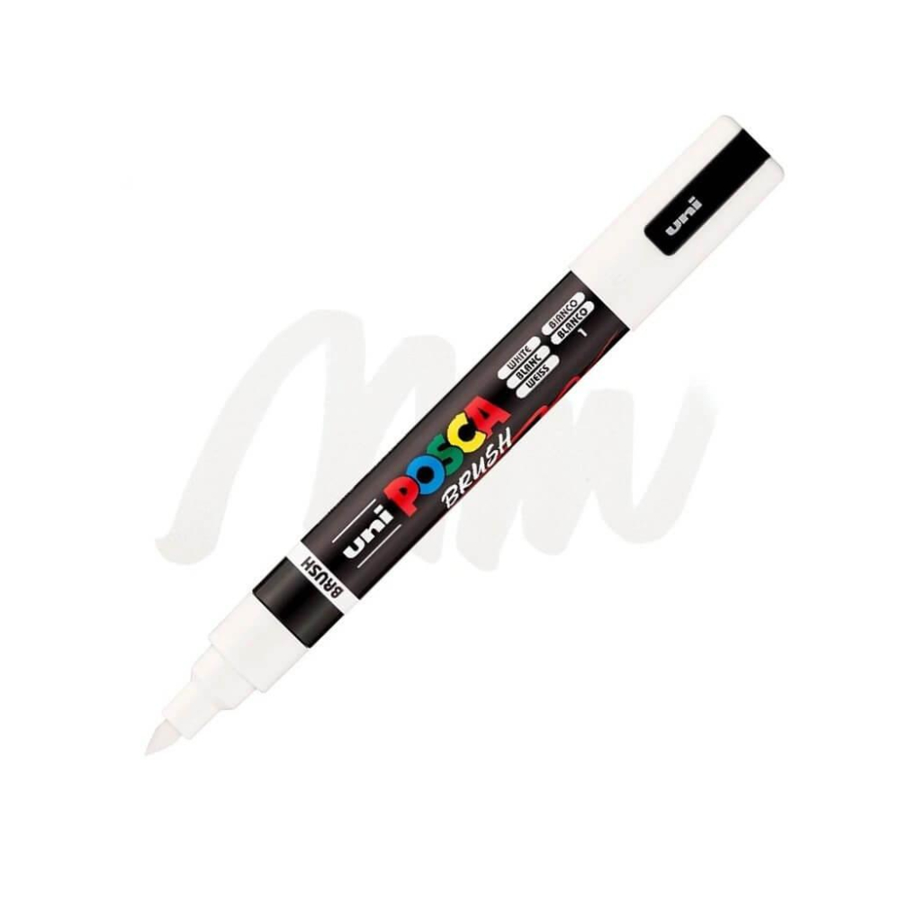 Marker Posca PC-5BR cu Pensulă, 16 Culori