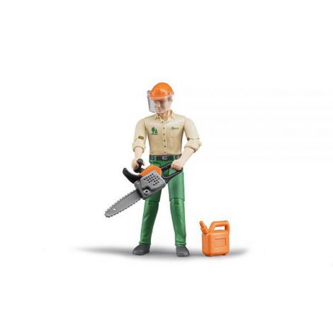 BRUDER Figurina Muncitor Forestier cu Accesorii