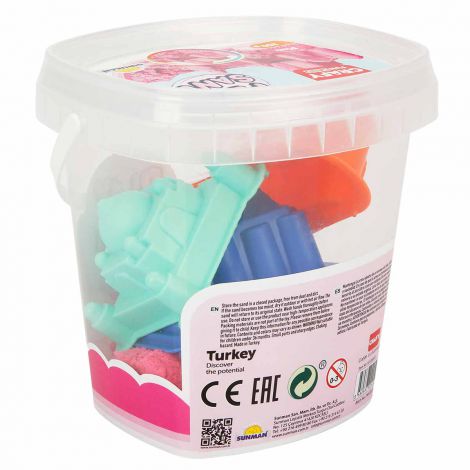 Nisip Kinetic Fun Sand 350g Roz + 3 Unelte Crafy - imagine 3