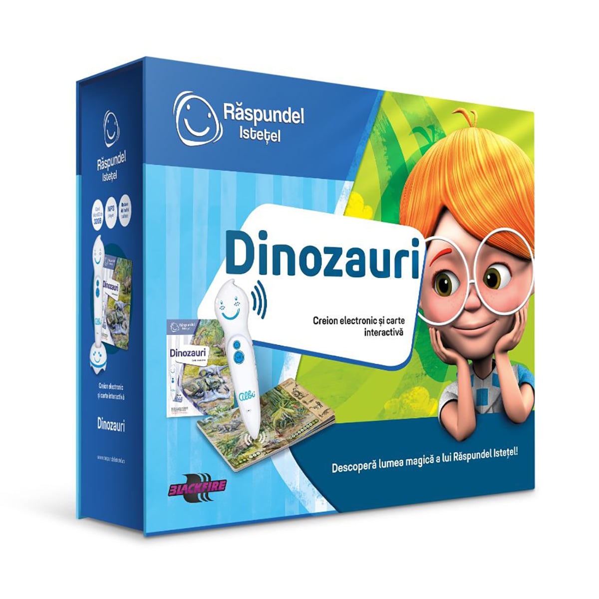 Carte Interactivă Dinozauri + Creion Raspundel Istetel
