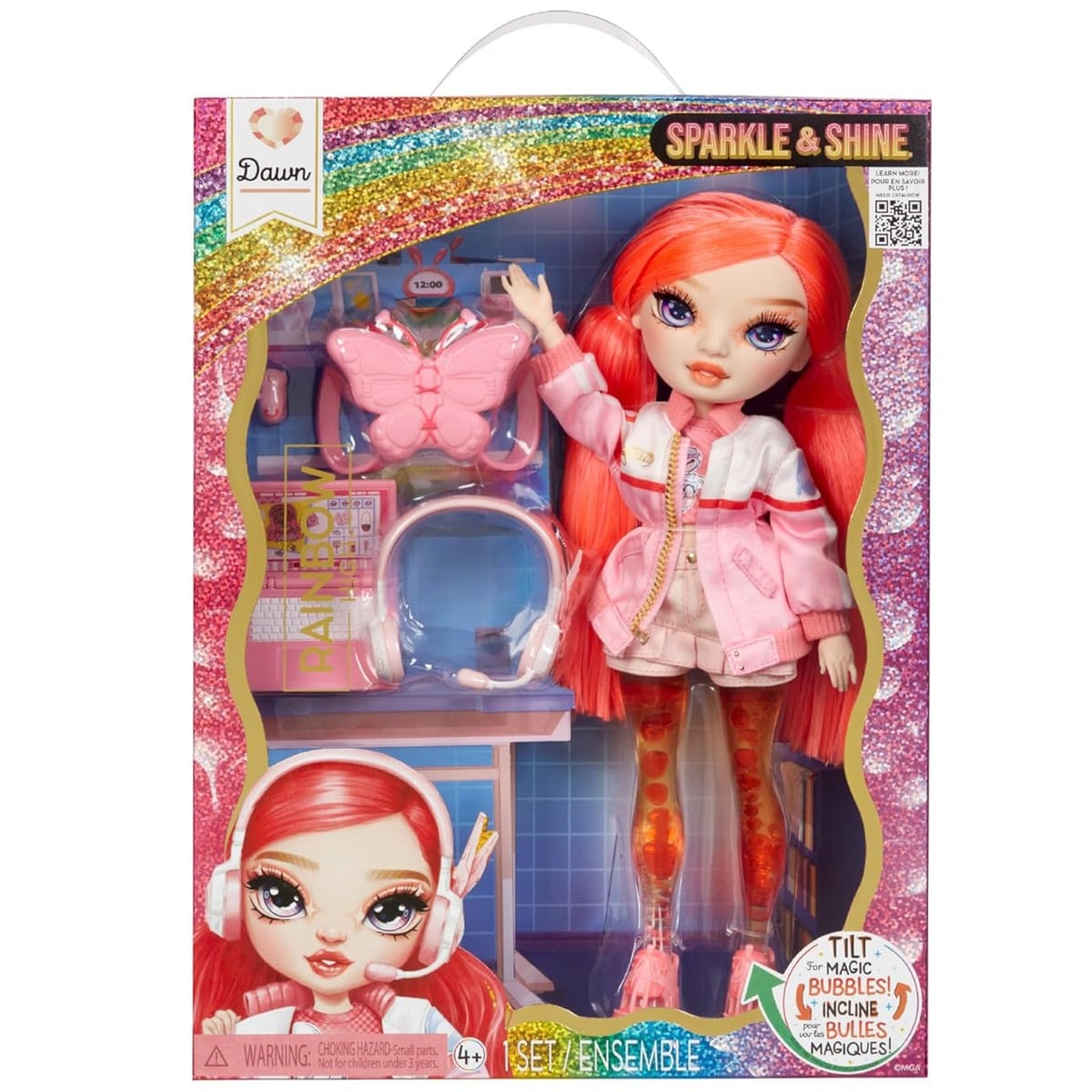 Papusa Rainbow High Sparkle Dawn - Picioare Magice