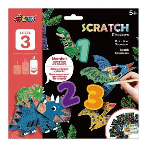 Set Scratch Art Dinozauri Avenir | Creativitate