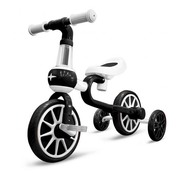 Bicicleta Ecotoys 4 in 1, Alb-Negru - imagine 5
