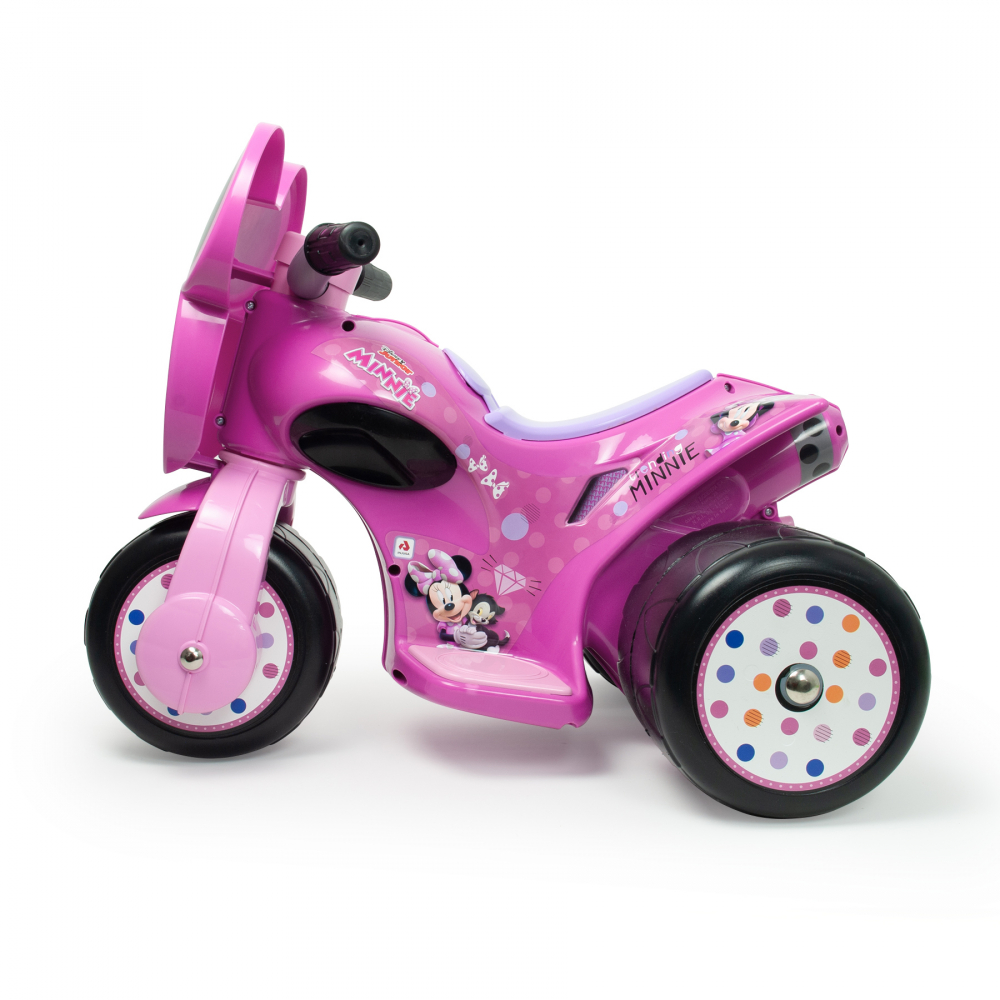 Motocicleta Minnie Mouse Injusa 6V Roz - imagine 2