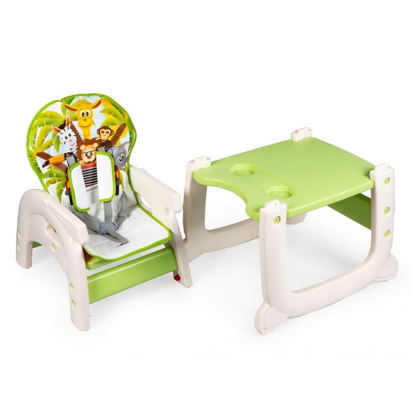 Scaun de Masa Ecotoys C-211 Verde, Transformabil în Joacă - imagine 4