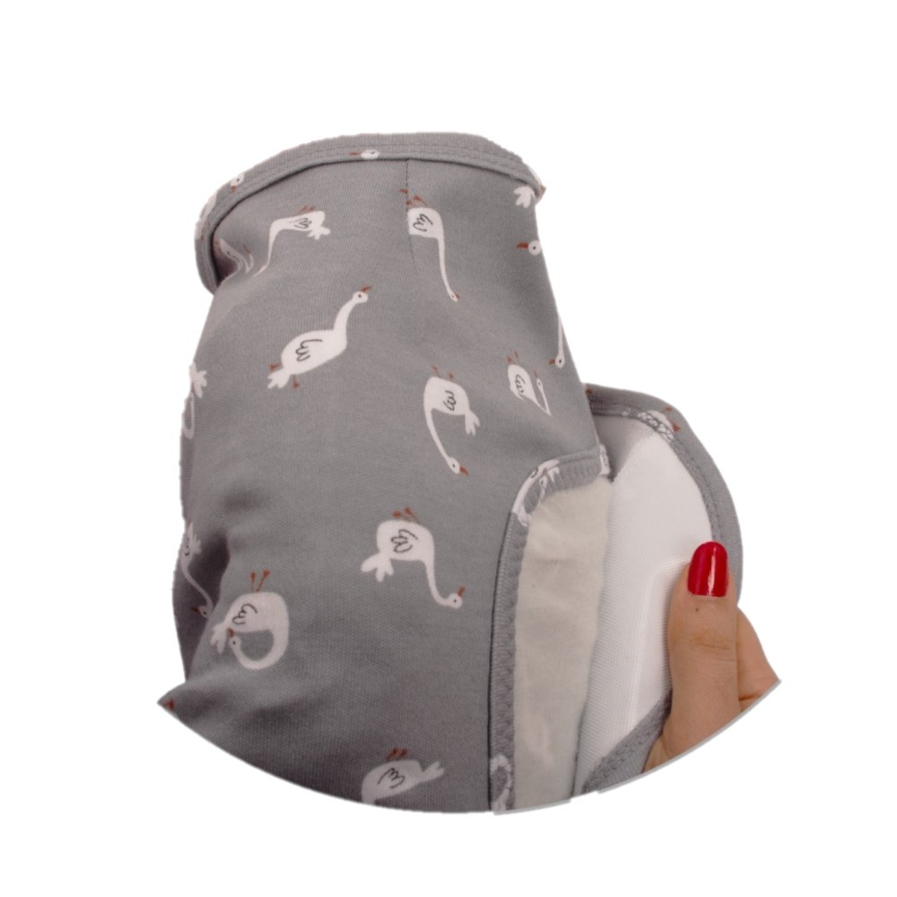 Paturica infasat Sevibebe Swan, Bumbac 100% - imagine 2