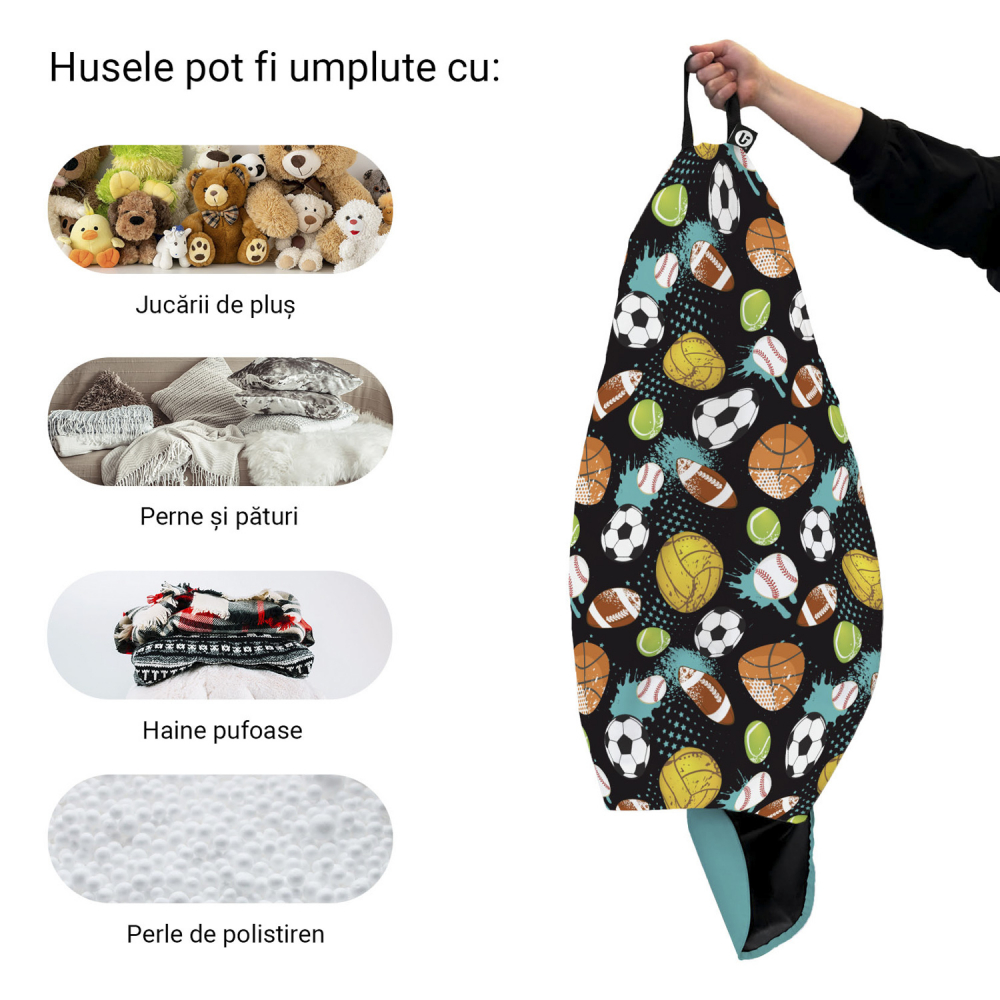Husa Puf Bean Bag Para XL, Updeco