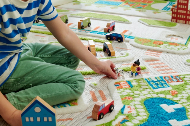Covor 3D Copii Orașul la Mare | Ivi carpets
