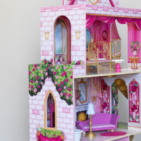 Casti Papusi Rose Garden Kidkraft, 8 Camere - imagine 6