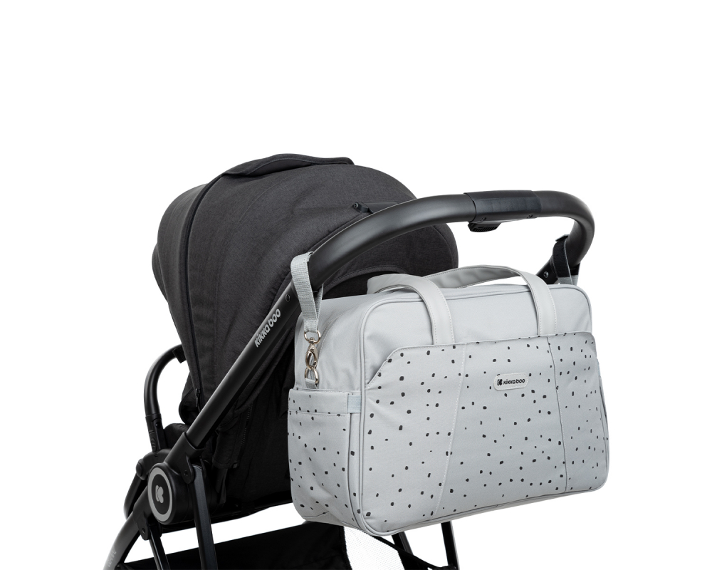 Geantă Kikkaboo Chelsea Dots Gri cu Accesorii - imagine 2
