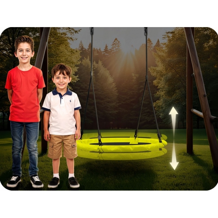 Leagan Tip Cuib Neo-Sport Swingo 100cm Galben - imagine 5