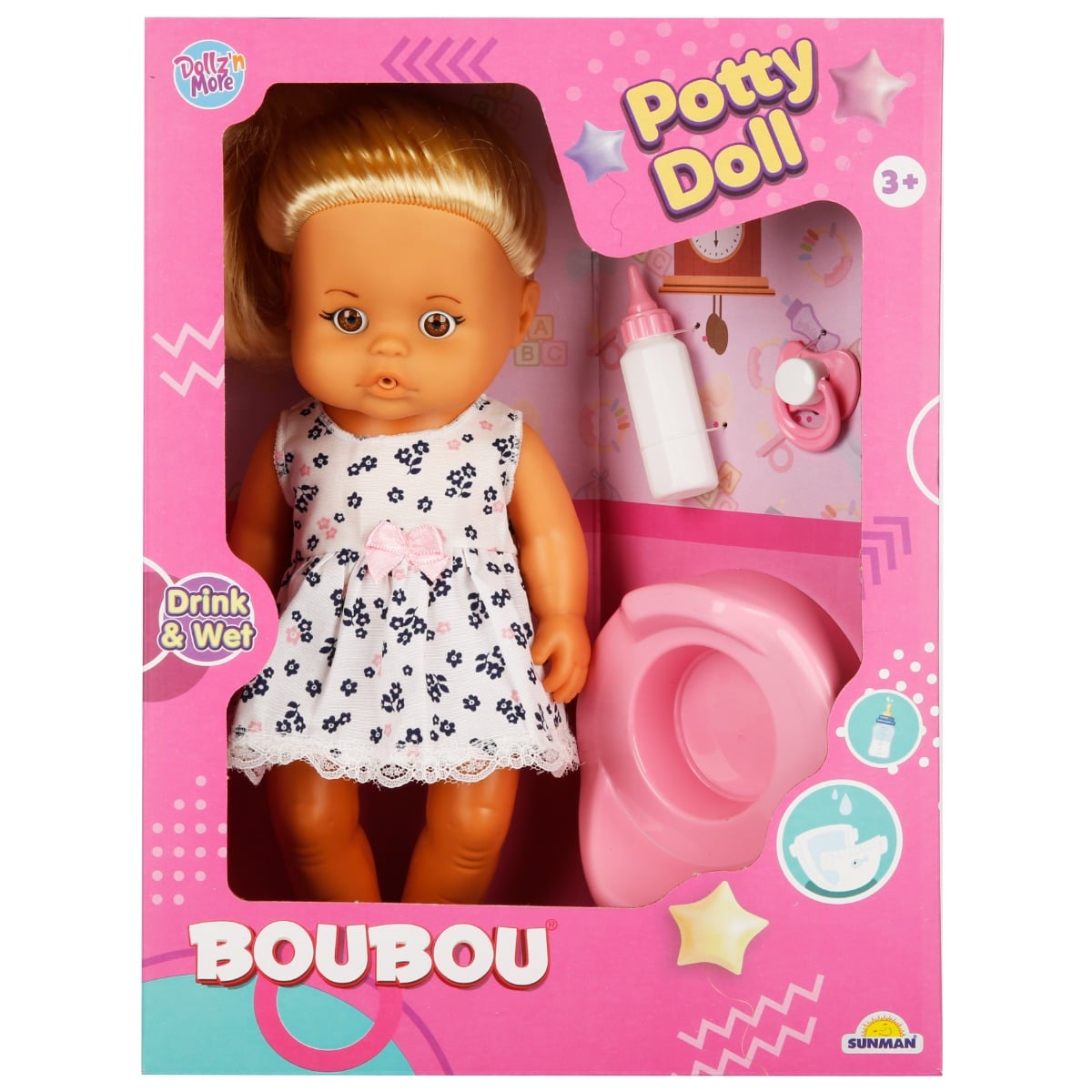 Păpușa Bebelus Boubou, 30 cm, cu Accesorii
