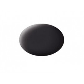 Vopsea Aqua Tar Black Mat Revell, 18 ml