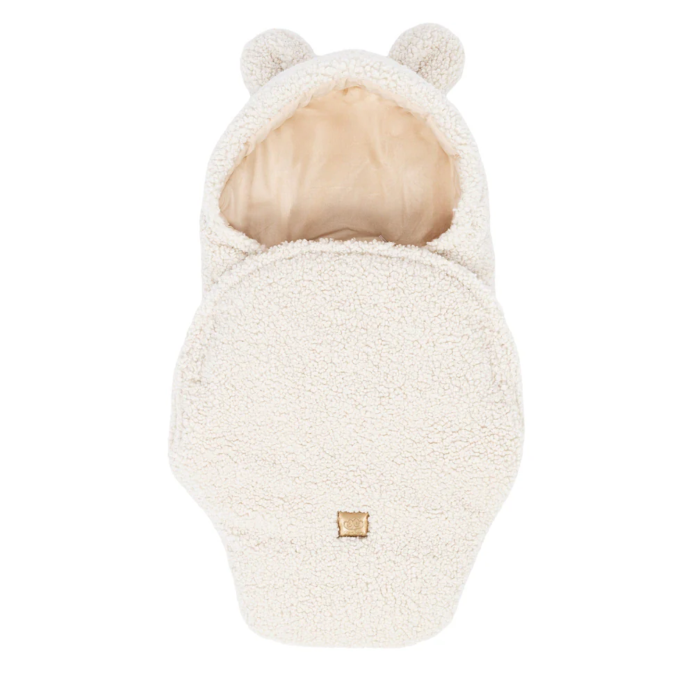 Paturica Meowbaby® cu urechi de urs crem - imagine 7