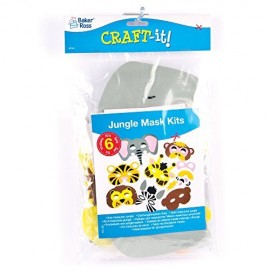 Set Măști Jungla Baker Ross | 6 Modele DIY pentru Copii - imagine 3