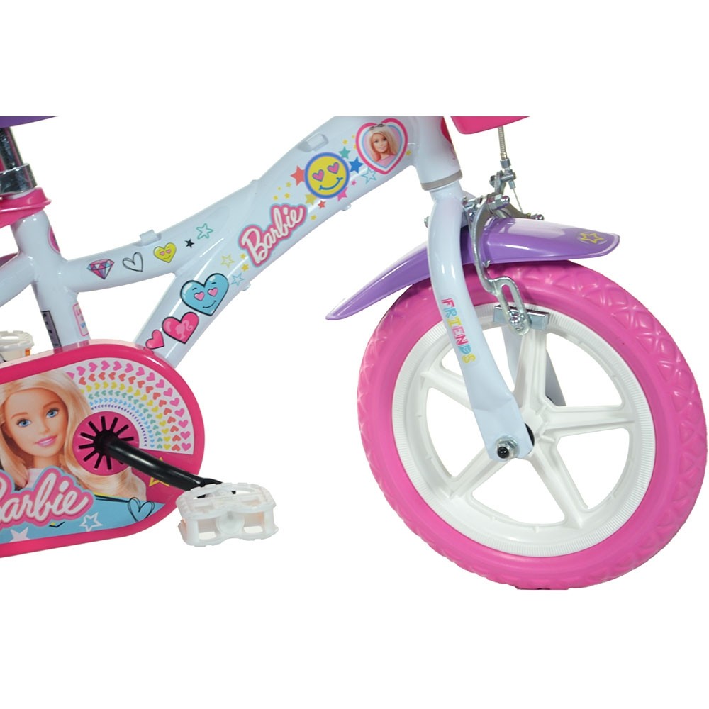 Bicicleta Dino Bikes Barbie 12" cu Scaun Papusa - imagine 7