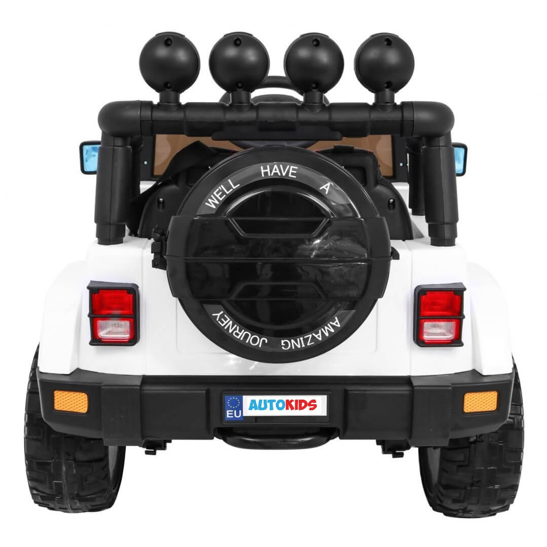 Masinuta Electrica 4x4 FULL TIME Alb Autokids - imagine 3