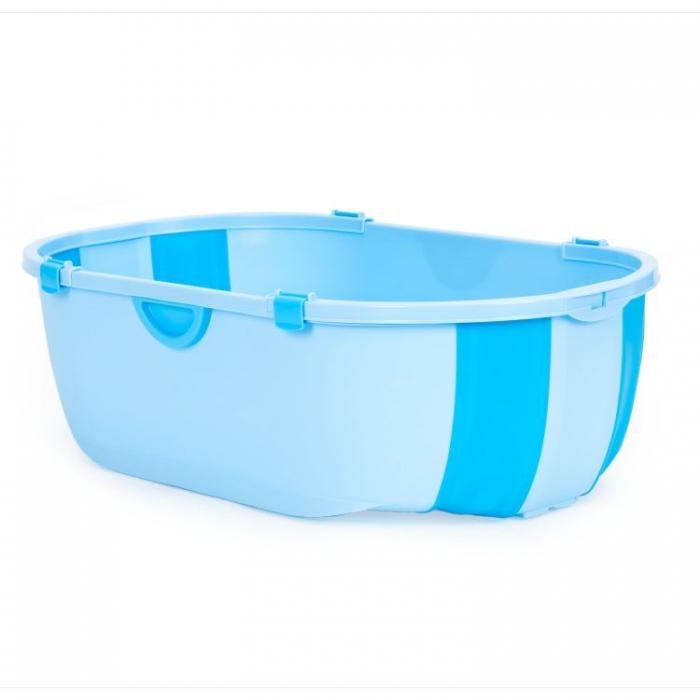 Cadită Baie Ecotoys cu Dop Scurgere Albastru - imagine 2