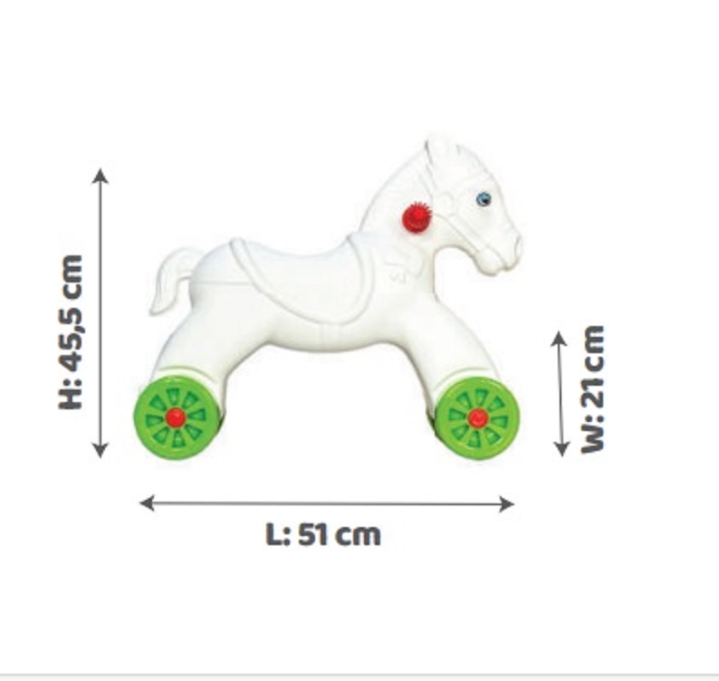 Calut Balansoar Transformabil Micromax White Rocking Horse - imagine 4