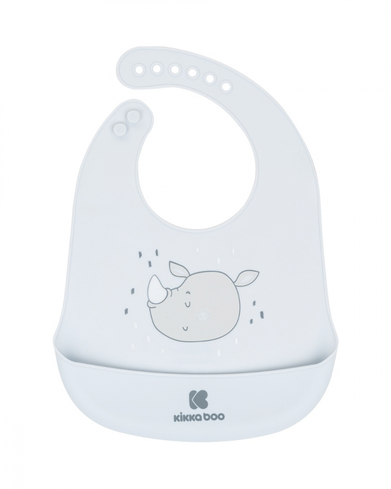 Baveta KikkaBoo Silicon cu Buzunar Savanna - imagine 2