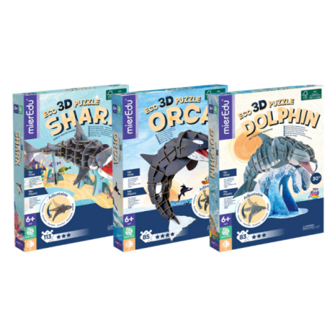 Puzzle 3D ECO Delfin Mieredu | Educativ - imagine 4