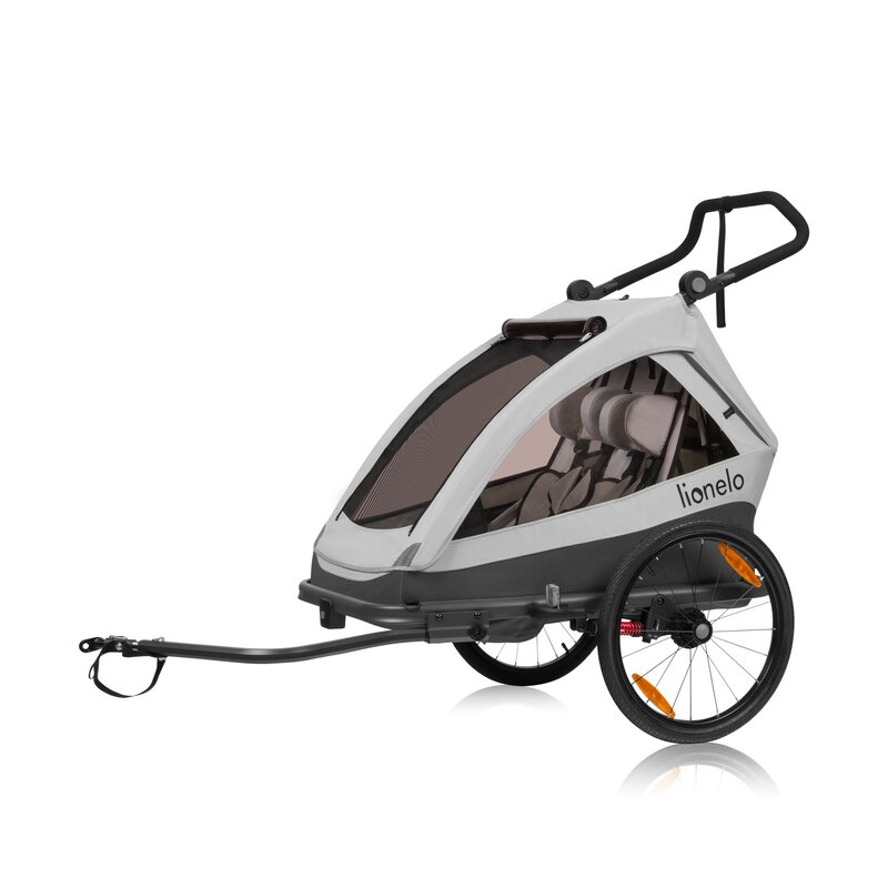 Carucior Remorca Lionelo Cama 2in1 Gri - imagine 4