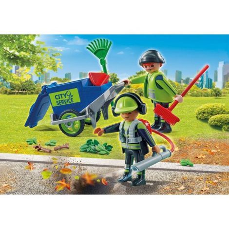 Playmobil Echipa Curățare Străzi | Jucarie Educativă