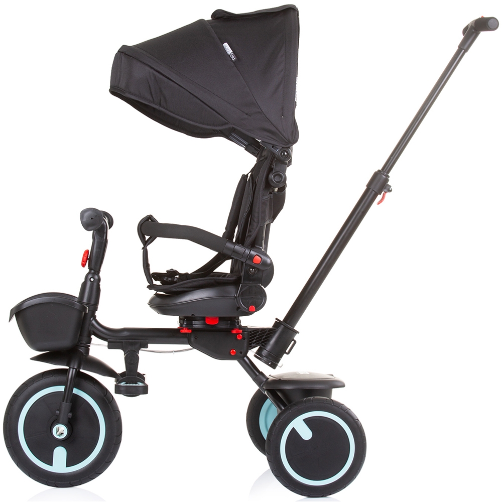 Tricicleta Chipolino Quick Fold Ebony, Pliabila, Sezut Reversibil
