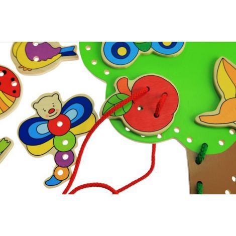Joc de Însiretat Copacelul Goki - Motricitate Fină - imagine 2
