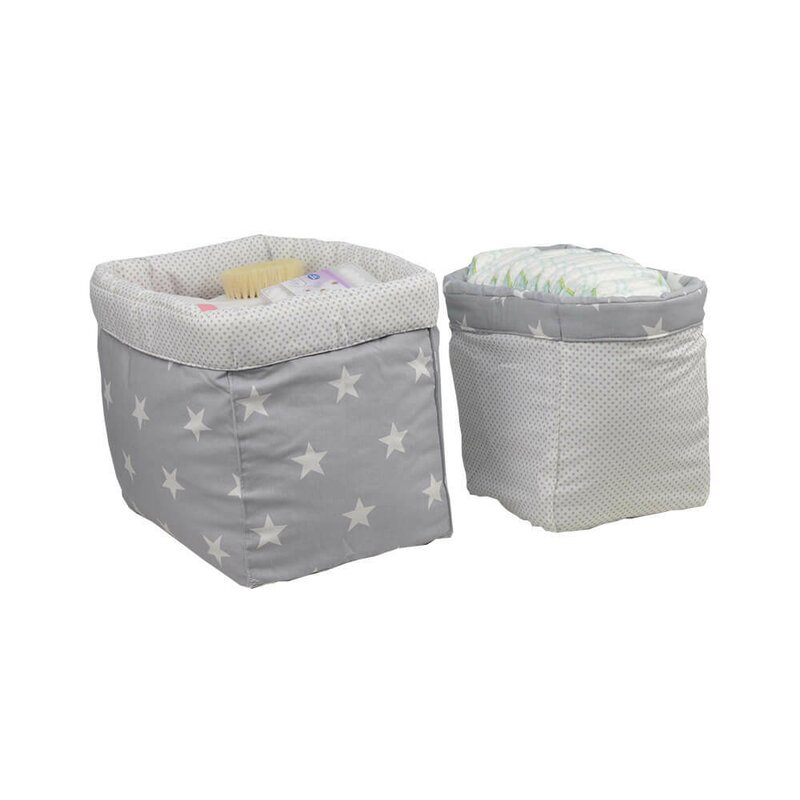 Set 2 cosuri depozitare Bebe Stars Bumbac