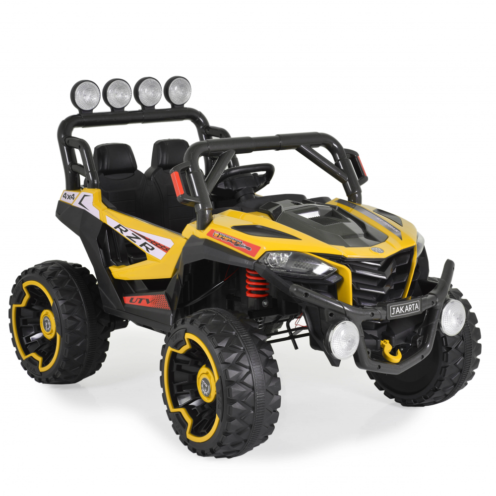 Moni Jakarta 4x4 12V, Masinuta Electrica Jeep, Galben