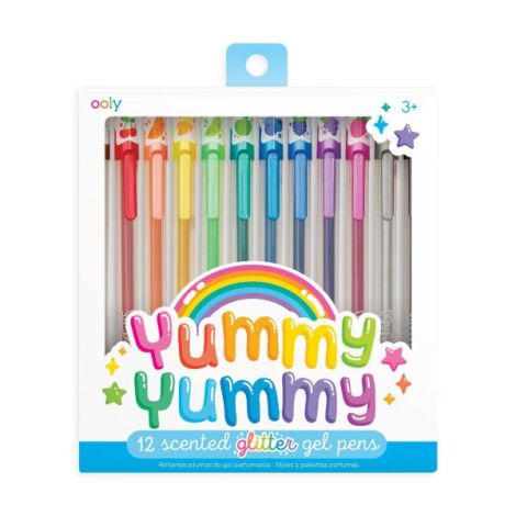 Set 12 Pixuri Ooly Yummy Yummy Parfumate cu Sclipici