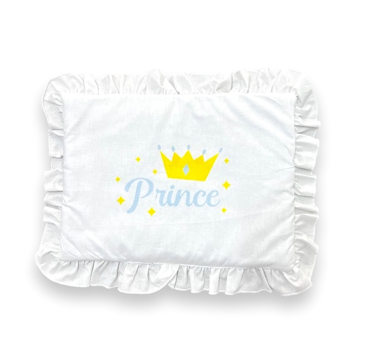 Perna Slim cu Volane Prince Alb | Deseda