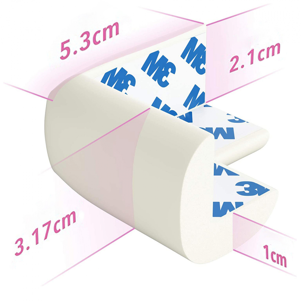 Aparatori moi Sipo Baby Safety, 4 bucăți, crem - imagine 6