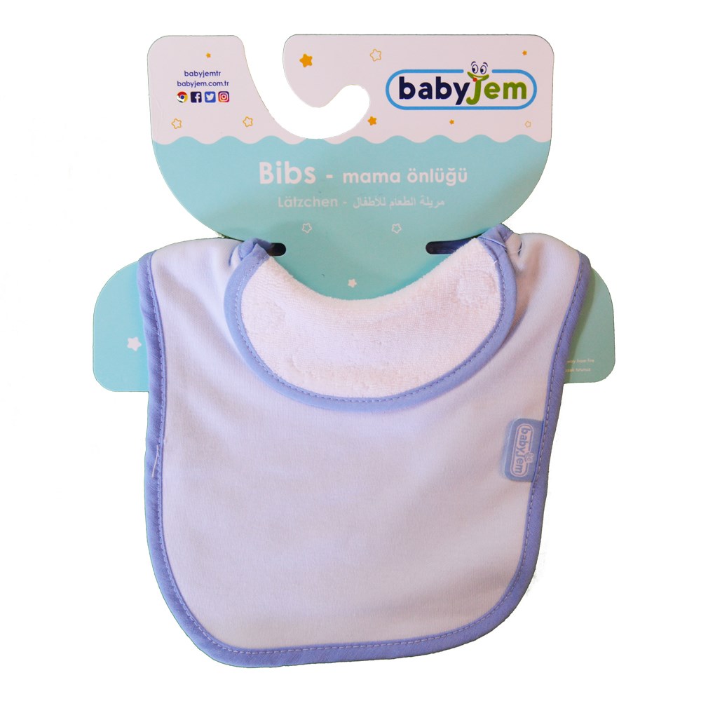 Baveta BabyJem Blue Captusita Bumbac