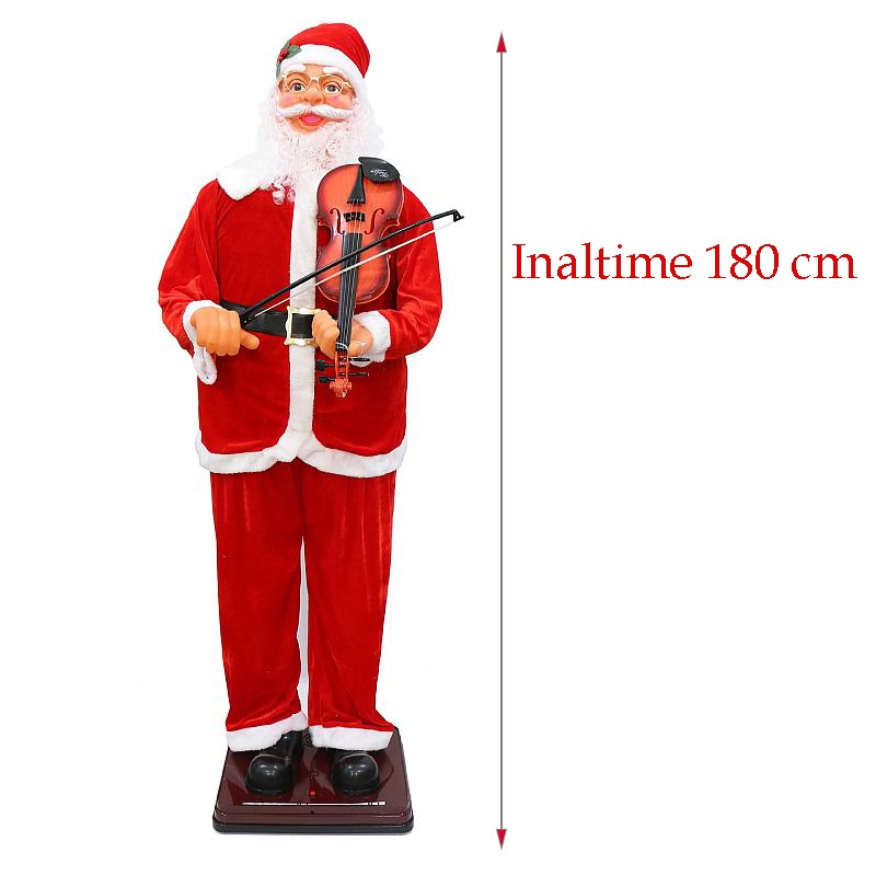 Moș Crăciun Muzical Procart 180cm - imagine 2