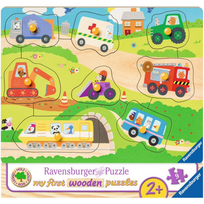 Puzzle Ravensburger Lemn Vehicule