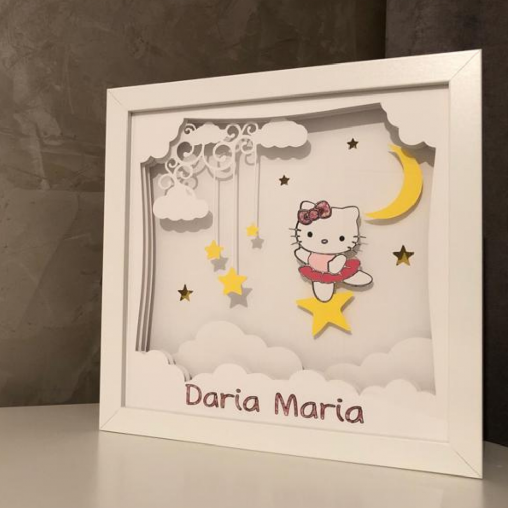 Tablou Luminos Fetiță | Decor Magic Noorhandmadeatelier - imagine 5
