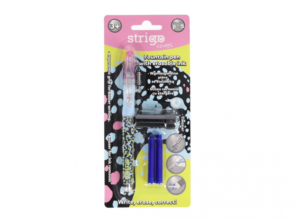 Stilou Strigo Wild cu Ștergere + 2 Rezerve
