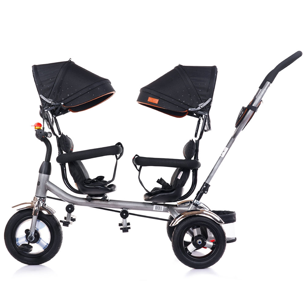 Tricicleta Chipolino 2Play Raven pentru Gemeni - imagine 2
