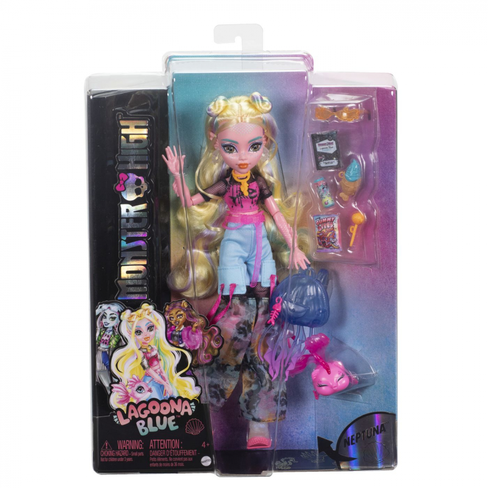Păpușă Monster High Lagoona Blue & Neptuna